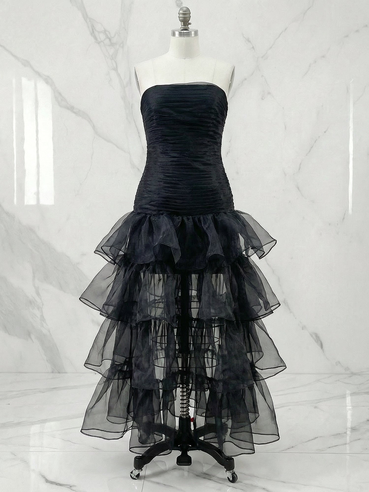 Chic_Dark_Green_Strapless_Tulle_Tiered_Long_Formal_Dress_1.jpg
