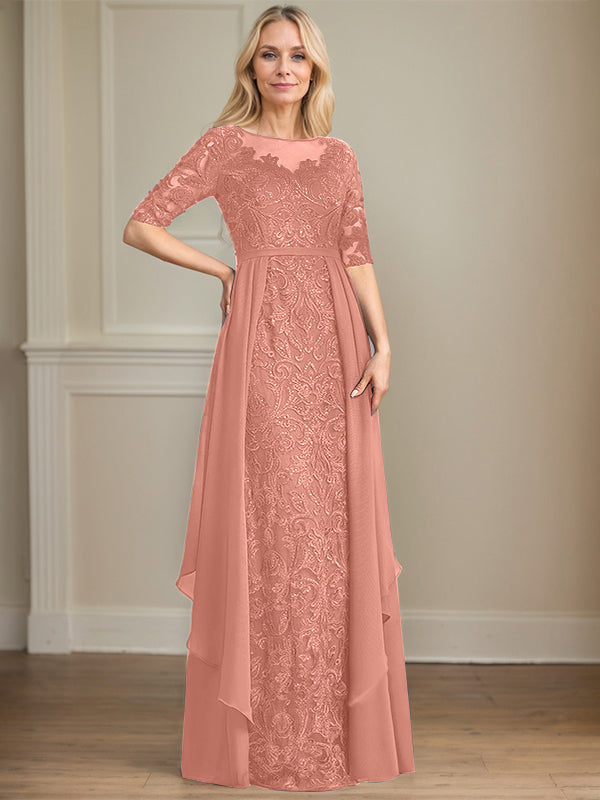 Chiffon Lace Maxi Dress