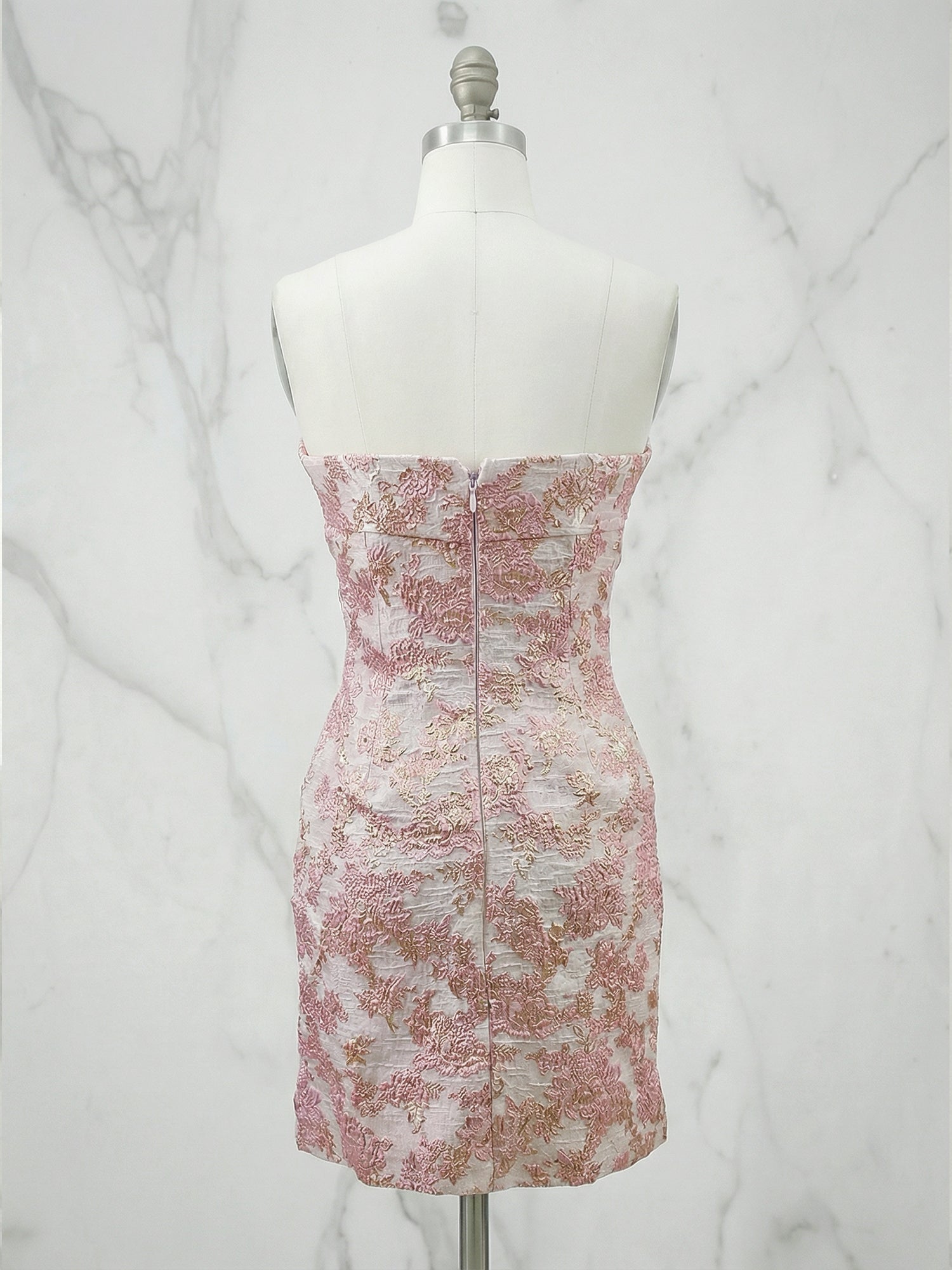 Strapless Tight Homecoming Dresses with Back Bow