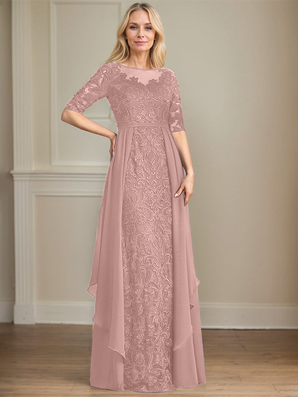 Chiffon Lace Maxi Dress