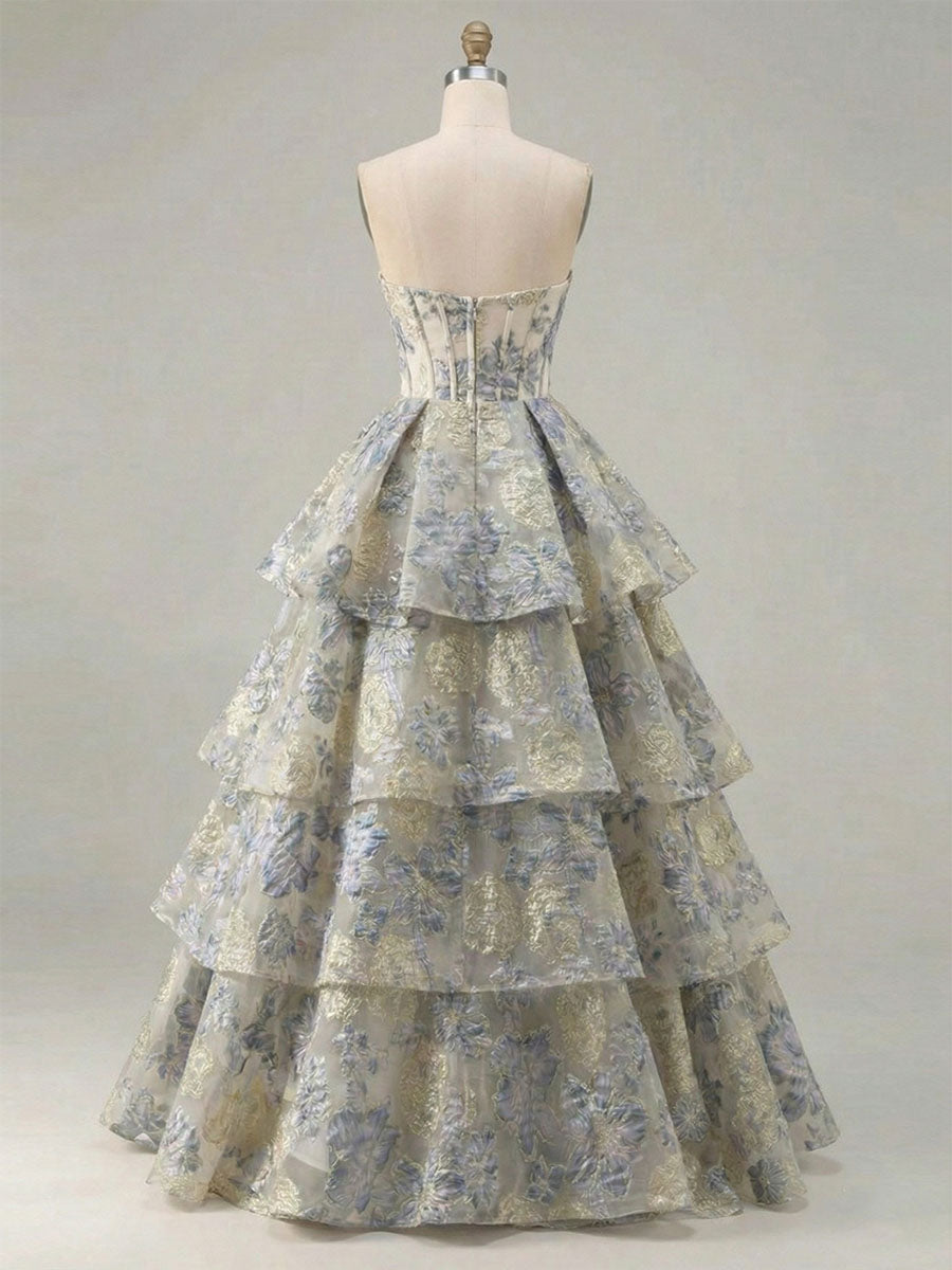 DustyBlueFloralBrocadeStraplessTieredLongPromDress_3.jpg
