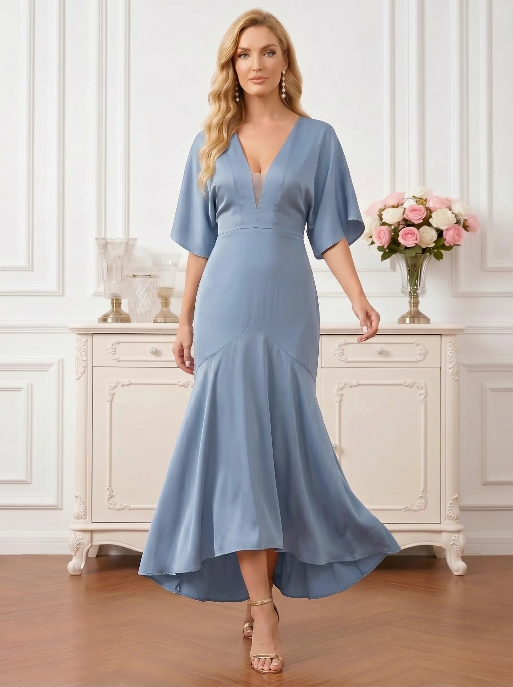 DustyBlueV-NeckSatinGownwithFlutterSleevesMotheroftheBrideDresses_4.webp