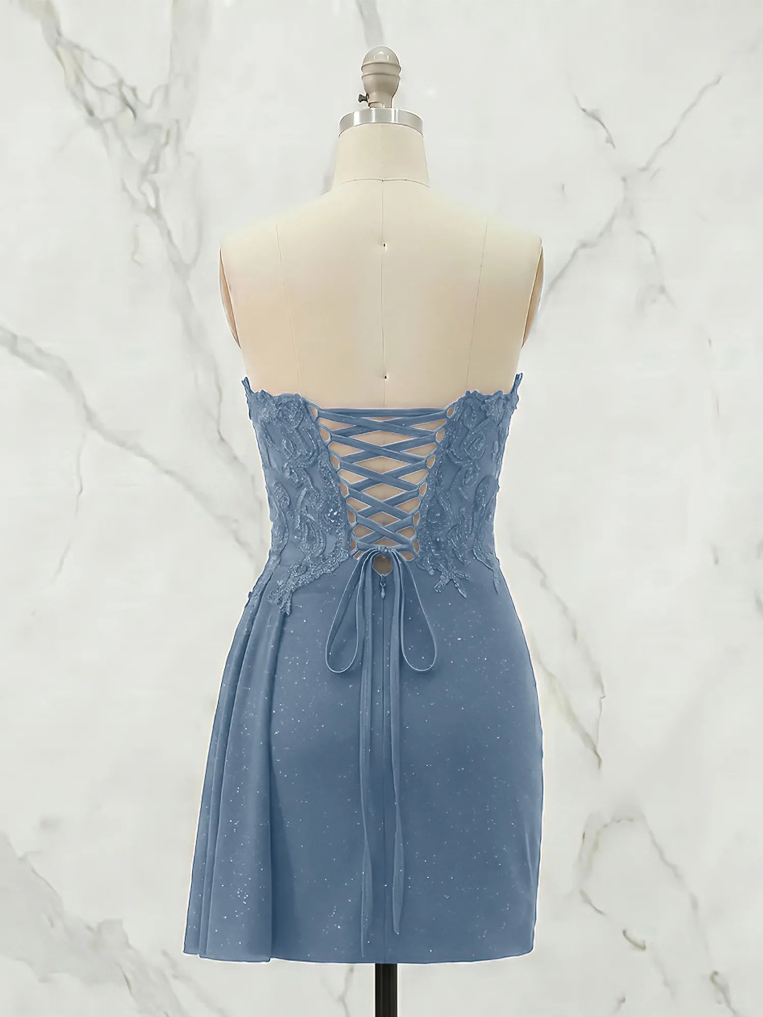 Strapless Sweetheart Draped Mini Homecoming Dress