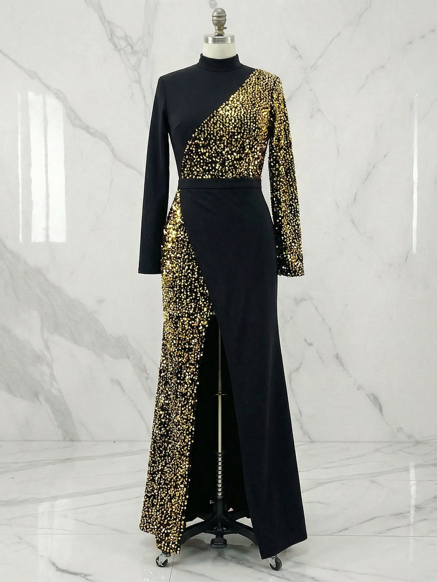 ElegantBlackAndGoldSequinHigh-NeckSlitMaxiDressGown_1.jpg