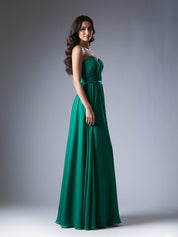 Elegant Floor Length Chiffon Long Bridesmaid Dress