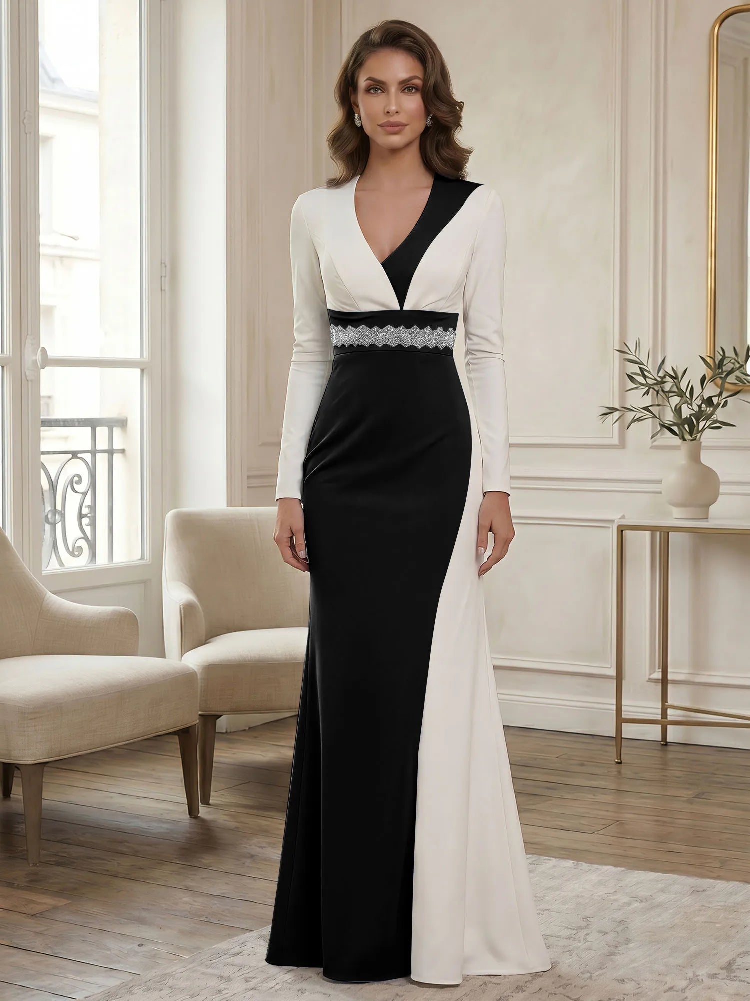 ElegantNavy_WhiteColor-BlockLongSleeveFloor-LengthEveningGownFormalDresses_1.webp