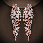 Elegant Oval Cubic Zirconia Drop Earrings