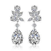 Exquisite Pear Rhinestone Drop Earrings