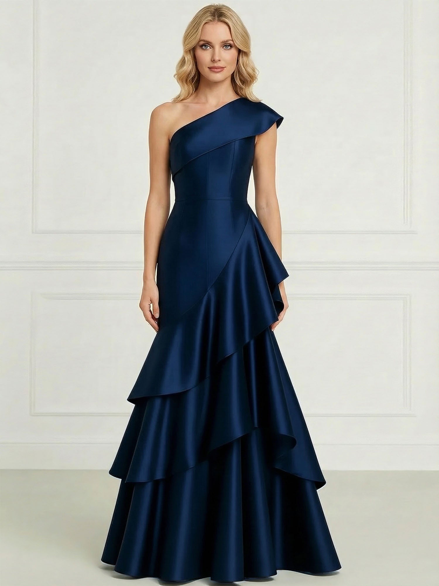 FormalEveningDressDarkBlueOne-ShoulderSatinTieredMaxiGown_1.jpg