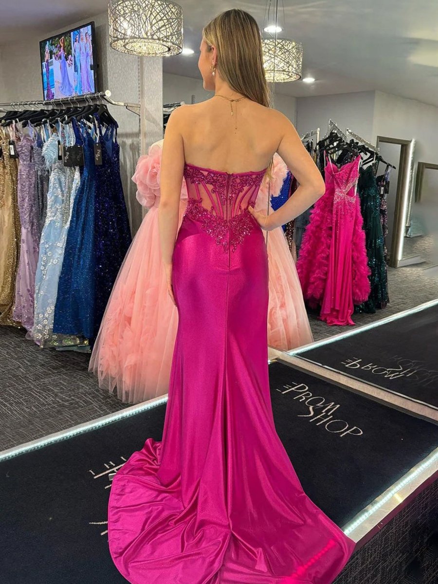 Fuchsia_Mermaid_Strapless_Appliqued_Satin_Long_Prom_Dresses_with_Slit-1.jpg