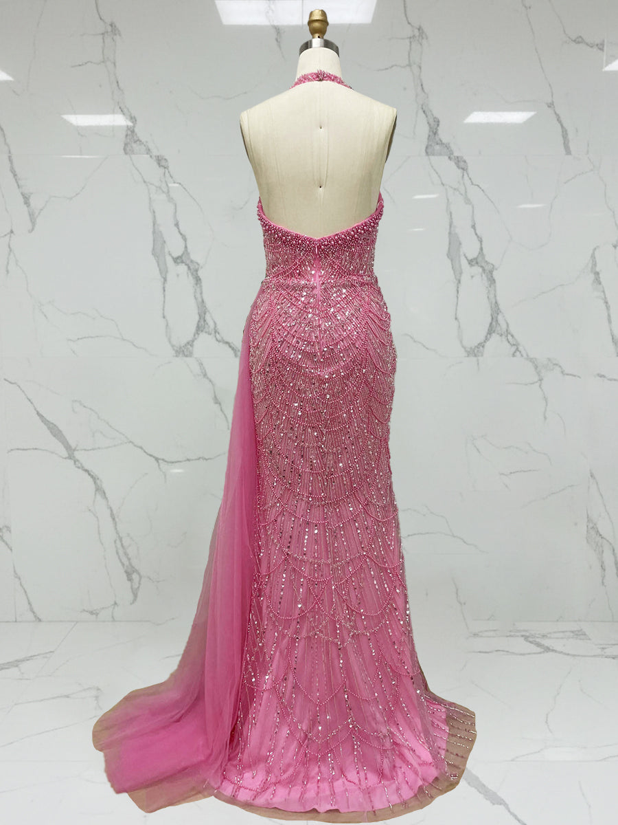 GlamorousHotPinkBeadedHalterPromDresswithHighSlit_5.jpg