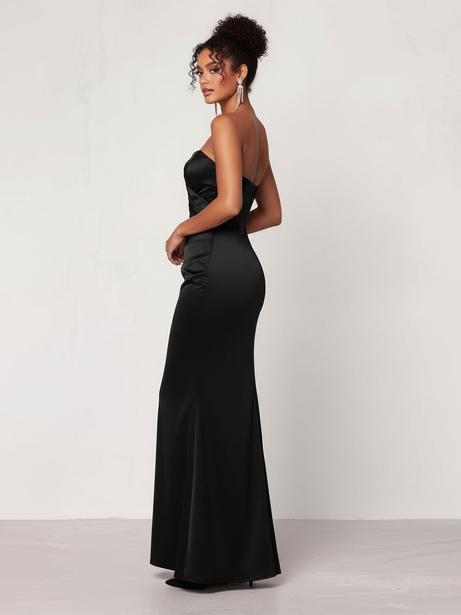 Glamorous Ruched Bodice Mermaid Formal Gown