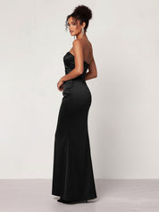 Glamorous Ruched Bodice Mermaid Formal Gown