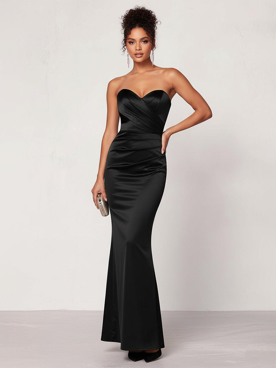 Glamorous Ruched Bodice Mermaid Formal Gown