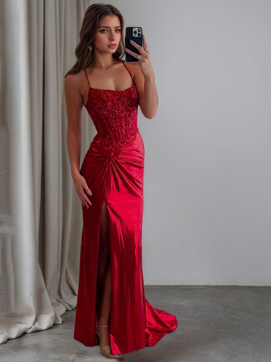 GlitterRedRuchedSatinLongPromDresswithSlit_4.jpg
