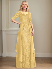 Chiffon Lace Maxi Dress