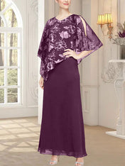 Long Glitter Mesh Dress with Novelty Asymmetric Overlay Bodice