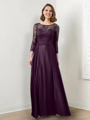 A-Line/Princess Mother of the Bride Dresses with Applique & Sequins