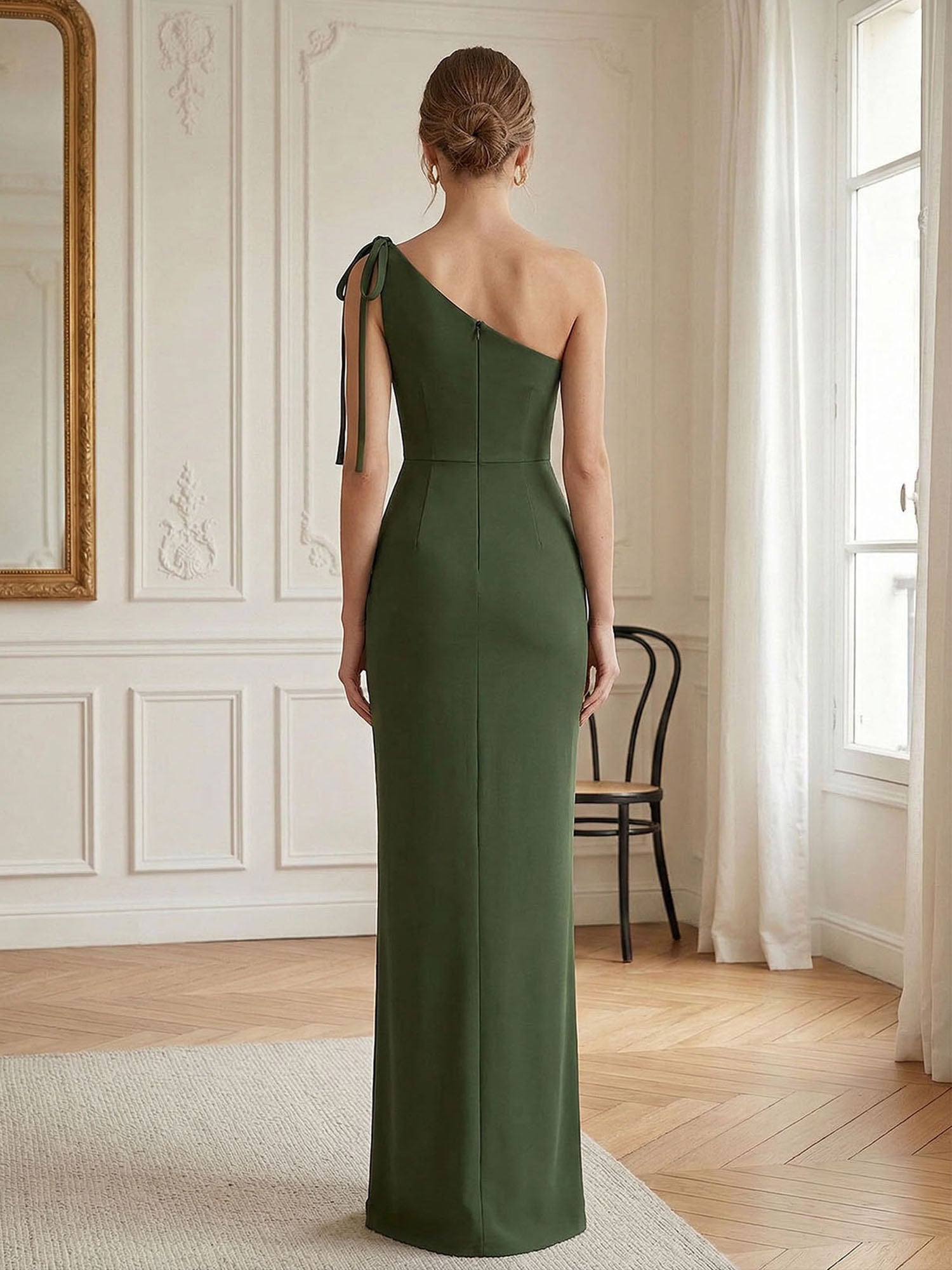 GreenFormalEveningDressSheathOneShoulderSleevelessMaxiDressGown_3.jpg