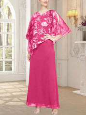 Robe longue en maille pailletée avec corsage asymétrique fantaisie superposé 