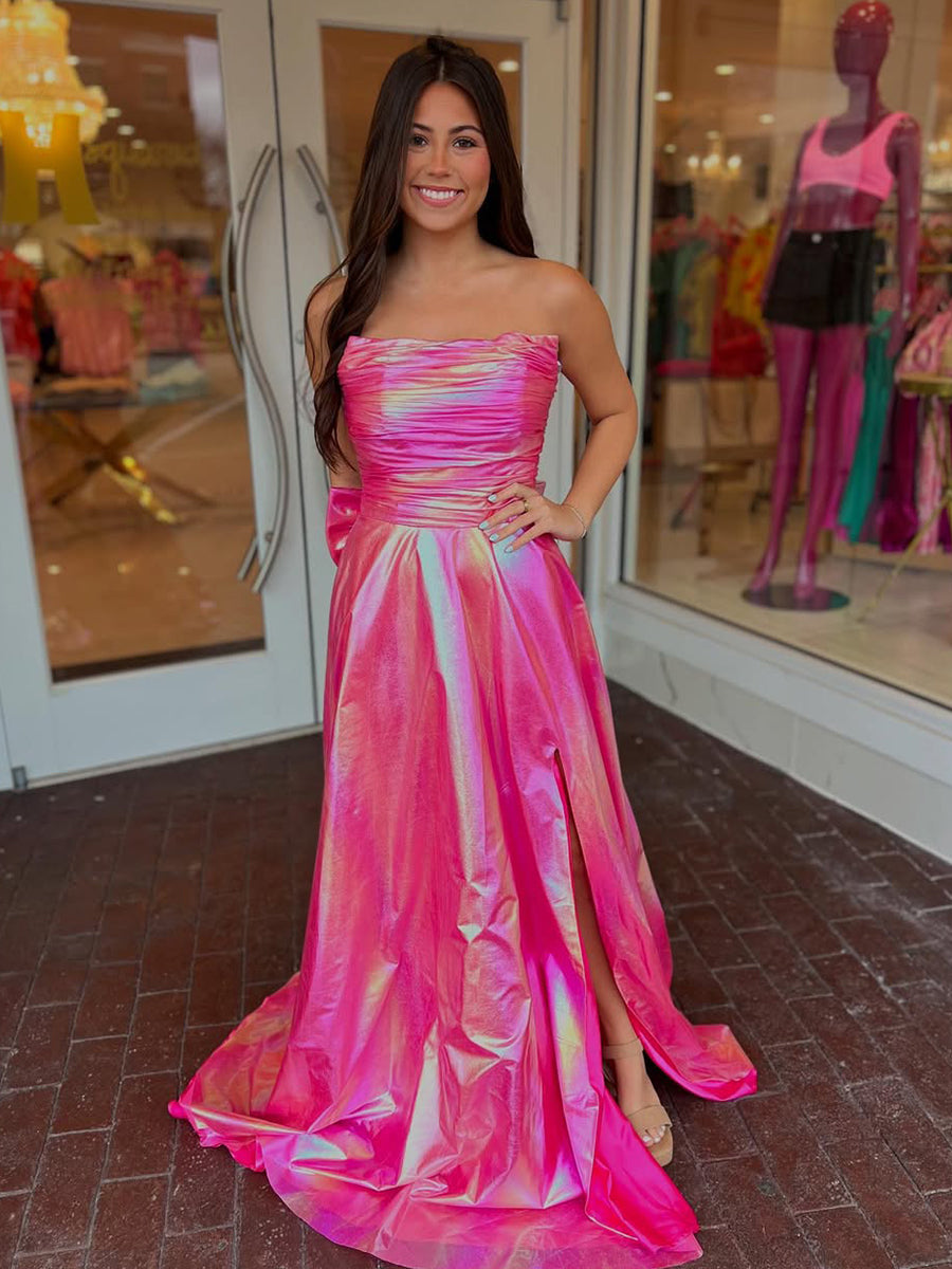 HotPinkMetallicStraplessA-LinePromDresswithSlit_2.jpg