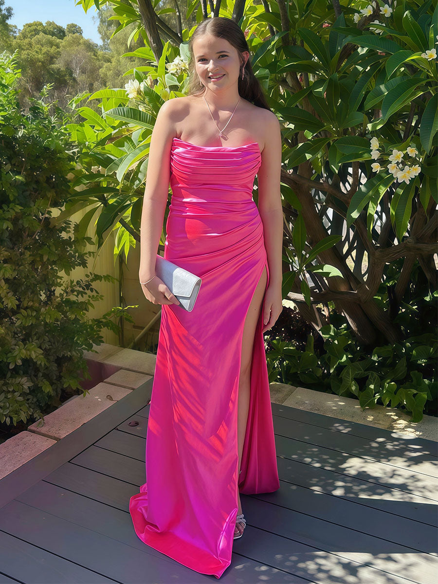 HotPinkStraplessRuchedBodiceSatinPromDresswithHighSlit_1.jpg