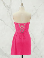 Strapless Sweetheart Draped Mini Homecoming Dress
