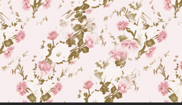 Pink Floral Chiffon Round Neck Long Sleeve High Split Floor-Length Gown Dress