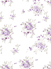 Lavender Floral Cowl Neck Sleeveless Draped Ruched Sheath Floor-Length Gown Dress