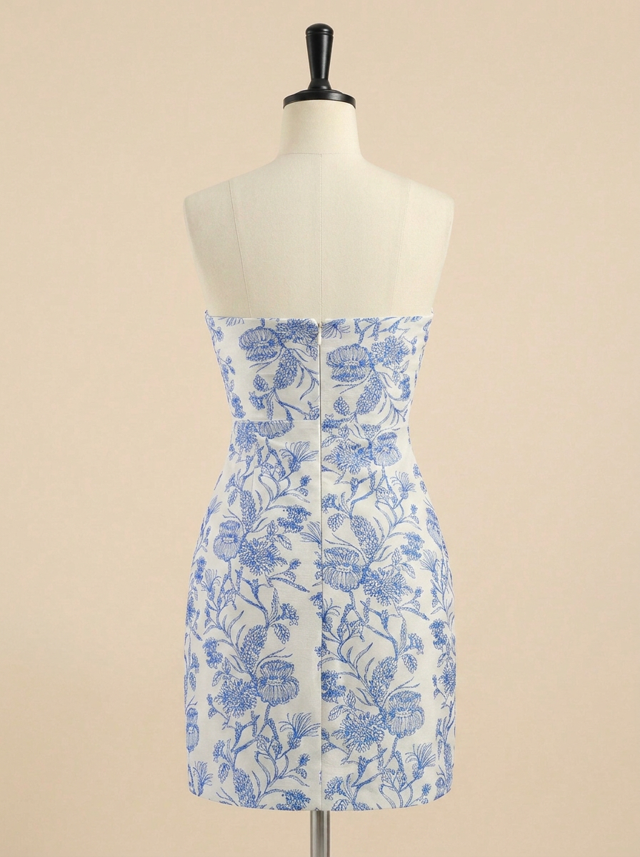 Strapless Short Homecoming Mini Dress