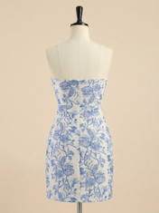 Strapless Short Homecoming Mini Dress