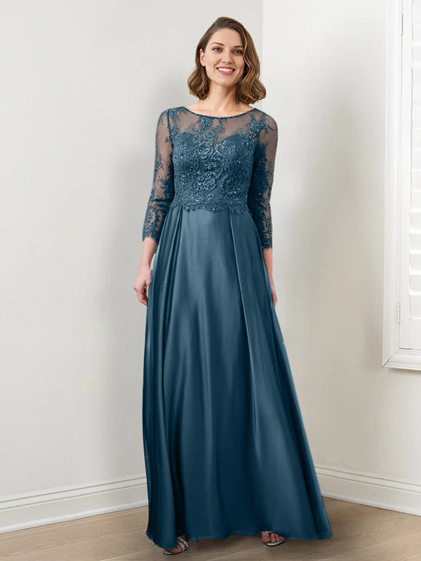 A-Line/Princess Mother of the Bride Dresses with Applique & Sequins