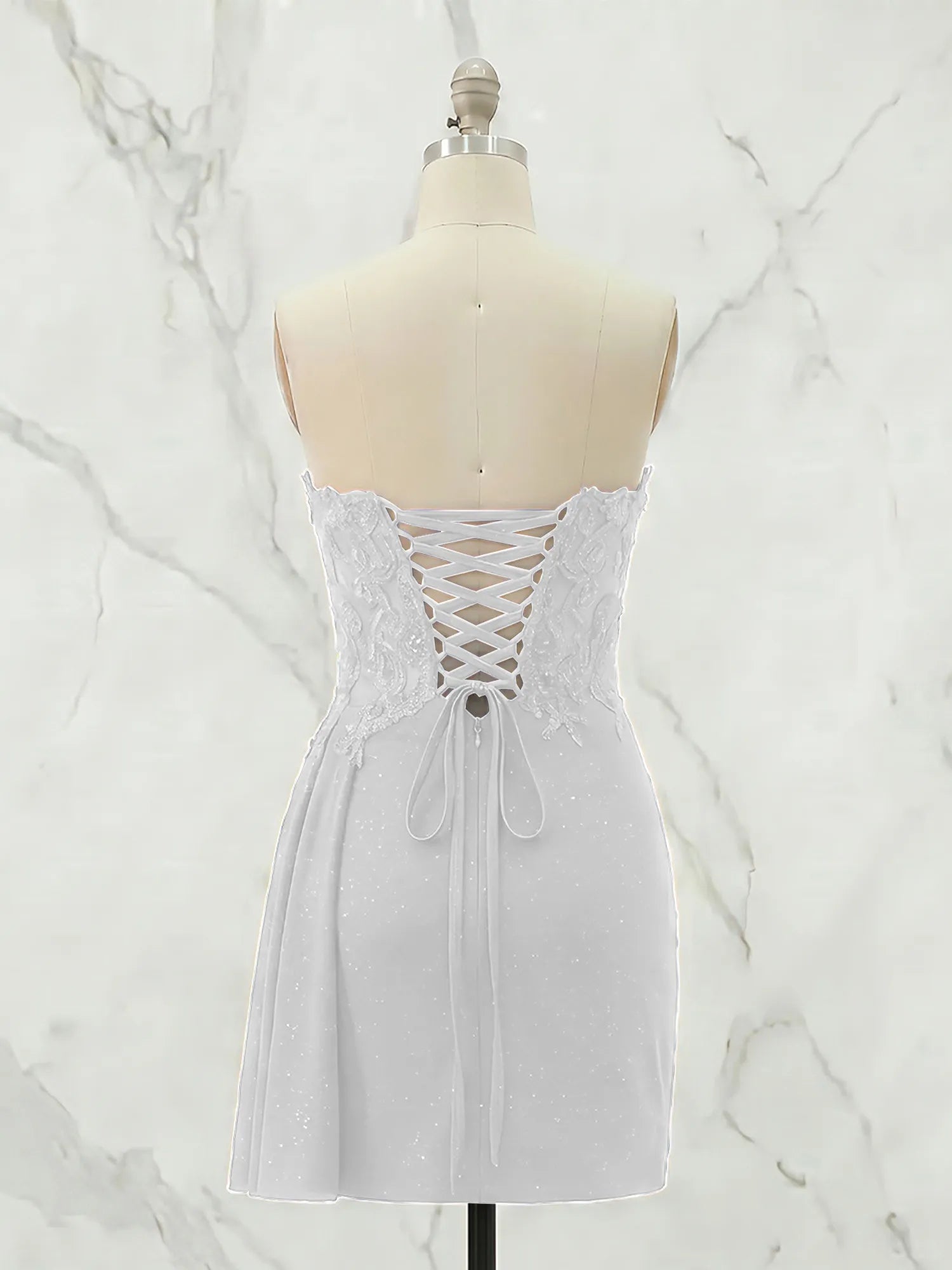 Strapless Sweetheart Draped Mini Homecoming Dress