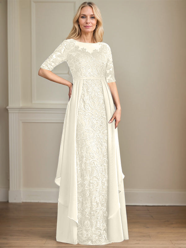 Chiffon Lace Maxi Dress