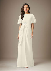 Robe fourreau en mousseline de soie bleu marine foncé avec perles