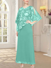 Long Glitter Mesh Dress with Novelty Asymmetric Overlay Bodice