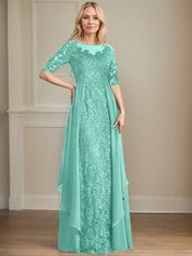 Chiffon Lace Maxi Dress