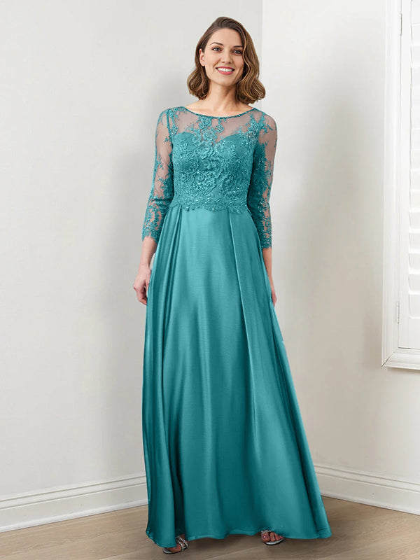 A-Line/Princess Mother of the Bride Dresses with Applique & Sequins