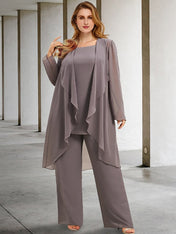 Chiffon Mother of the Bride Pantsuits with Jacket