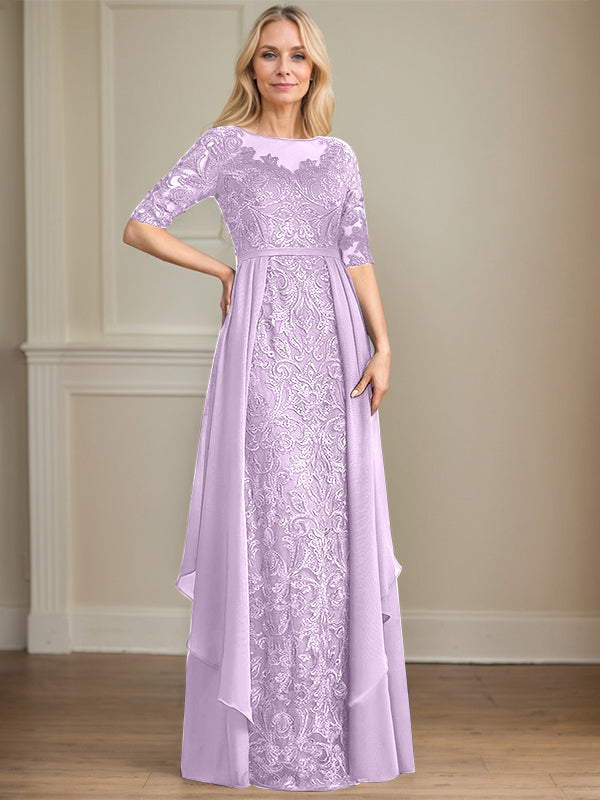 Chiffon Lace Maxi Dress