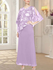 Long Glitter Mesh Dress with Novelty Asymmetric Overlay Bodice