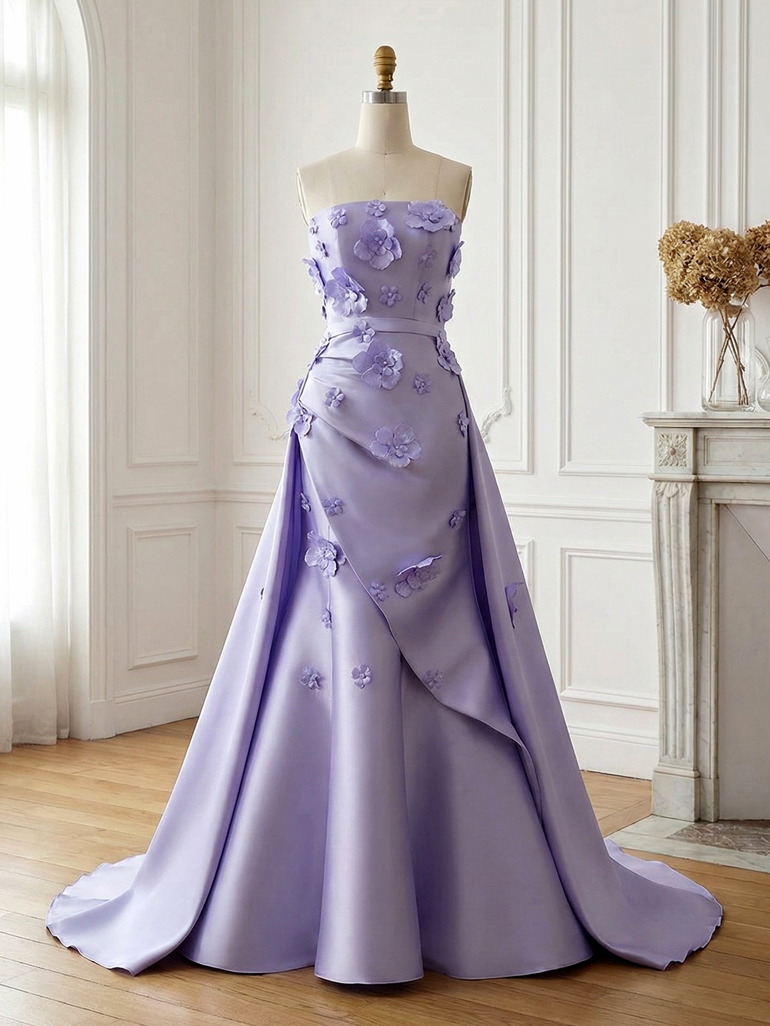 LavenderSatin3DFloralStraplessA-LineGown_3.jpg
