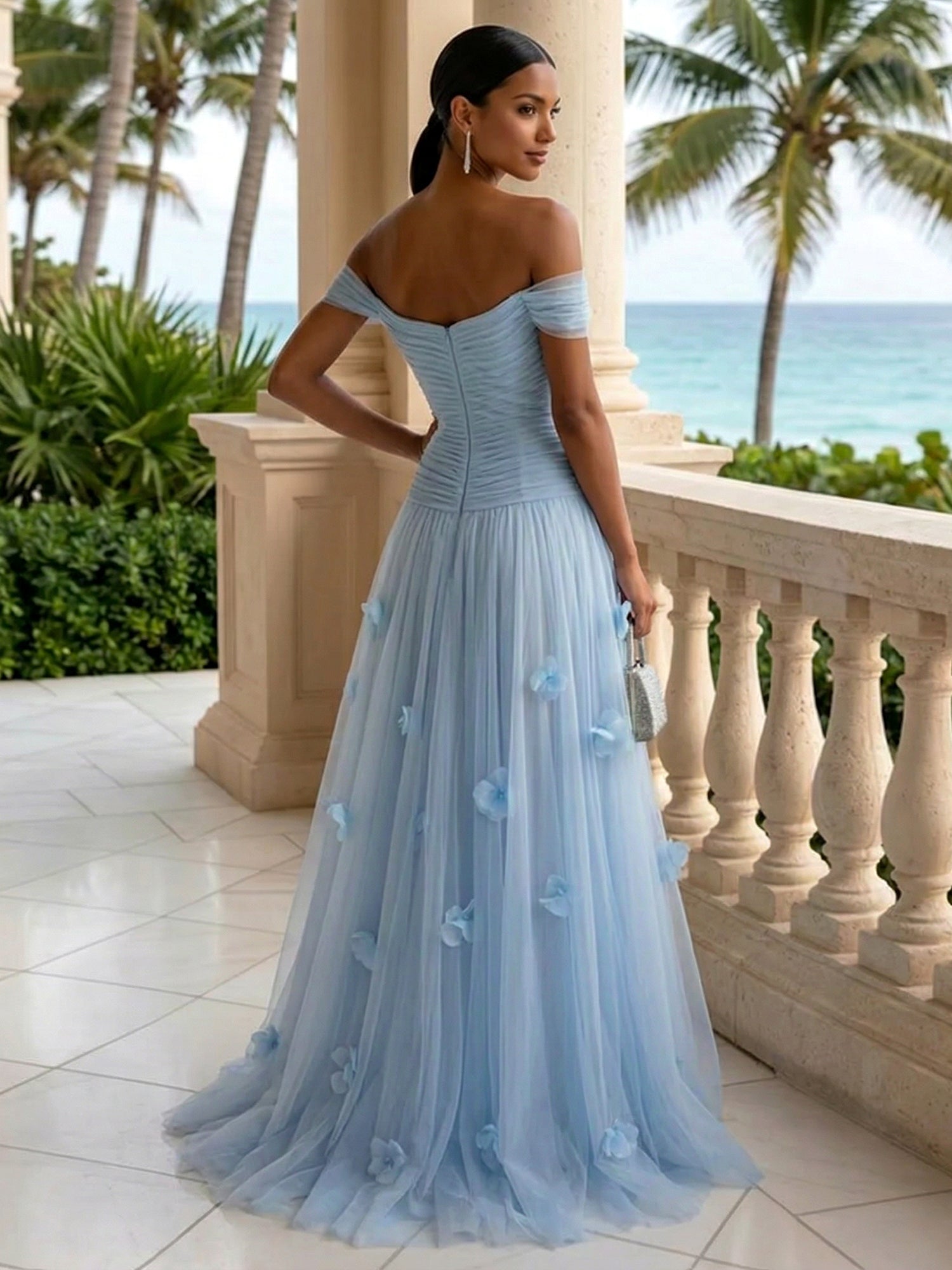 LightBlueEveningDresswith3DFlowerOffTheShoulderPleatMaxiDress_1.jpg