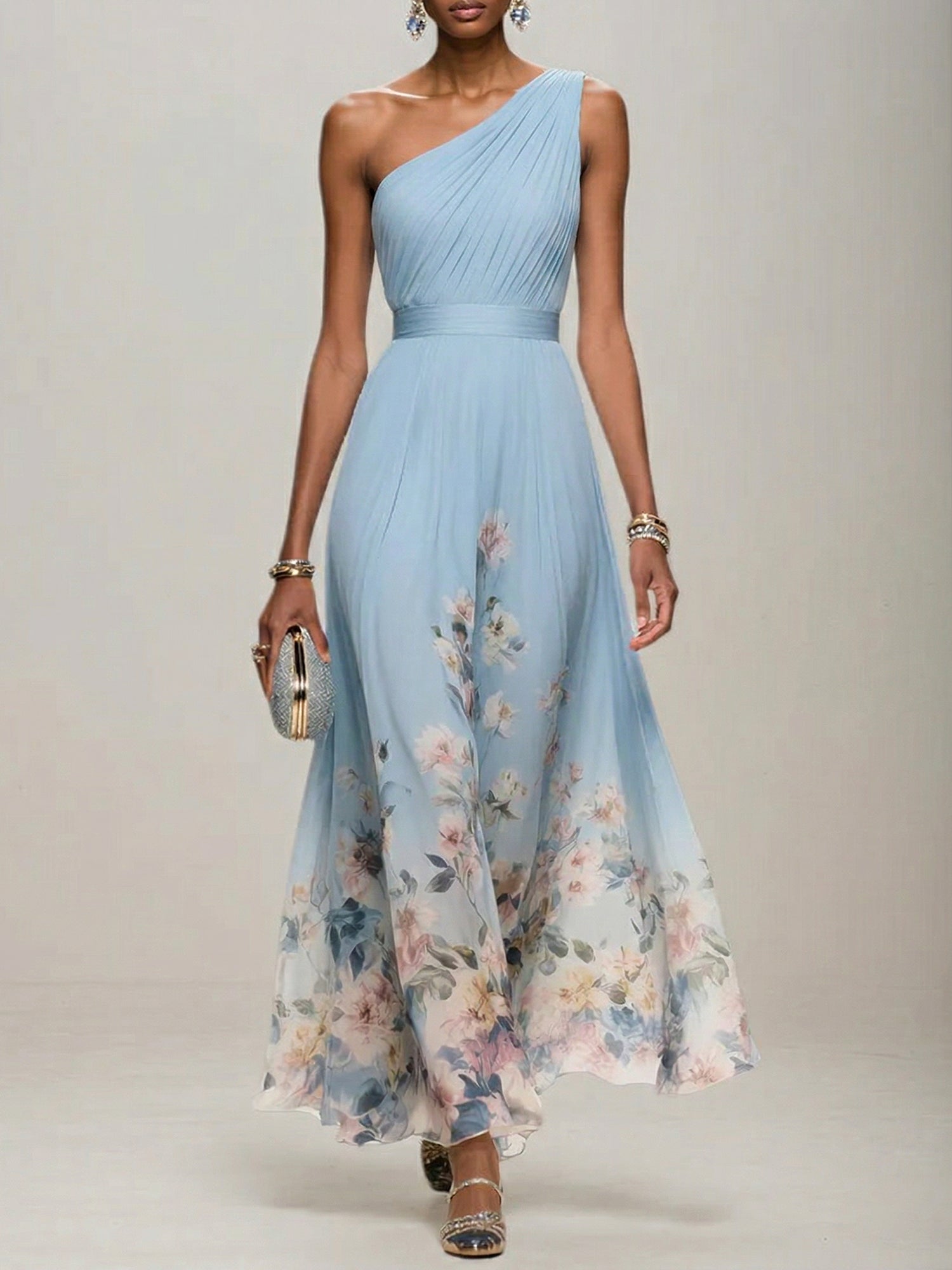 LightBlueFloralChiffonOneShoulderSleevelessA-LineMaxiDressGown_2.jpg