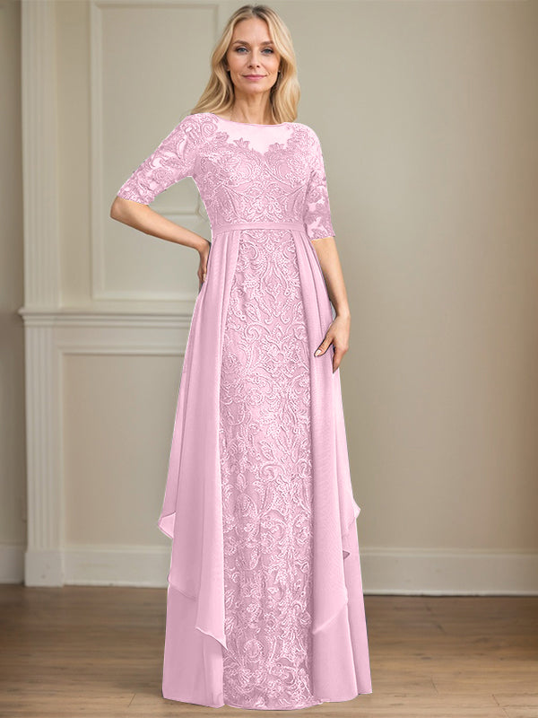 Chiffon Lace Maxi Dress