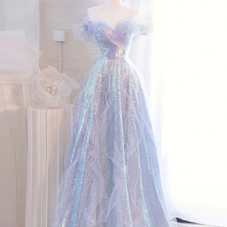 LilacOffTheShoulderSequinsRuffleTulleBohoPromDress_2.jpg