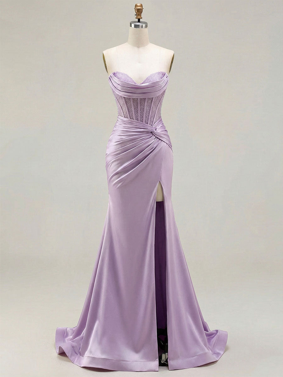 LilacSatinStraplessBeadedBodiceCowlNeckCorsetPromDress_2.jpg
