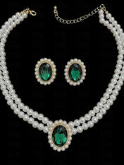 One-piece Suit Acrylic Earrings Necklace For Women's Fall Wedding Pendant Necklace Set