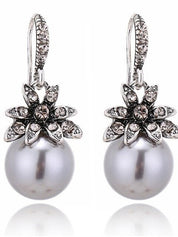 Imitation Pearl Drop Earrings For Women's Wedding Work Daily Long Drop  Earrings