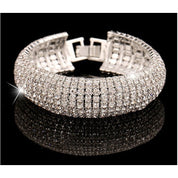Ladies' Rhinestone Alloy Bracelet Women's Bracelet for Wedding Party Evening Gift